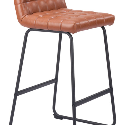 Pago Barstool (Set of 2) Brown Barstools TriadCommerceInc   