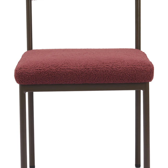 Livorno Dining Chair Red & Bronze Chairs TriadCommerceInc   