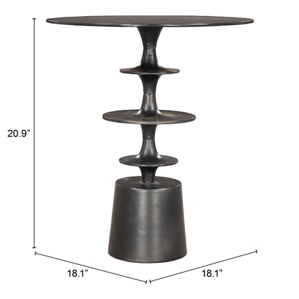 Renie Side Table Black Side Tables TriadCommerceInc   