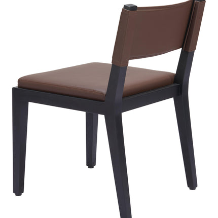 Roxas Dining Chair (Set of 2) Brown Chairs TriadCommerceInc   