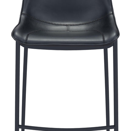 Magnus Barstool (Set of 2) Black Barstools [TriadCommerceInc]   