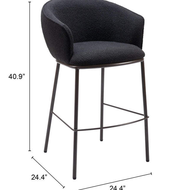 Essen Barstool Black & Bronze Barstools TriadCommerceInc   