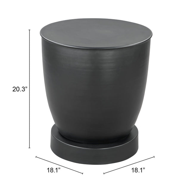 Baku Side Table Black Side Tables TriadCommerceInc   