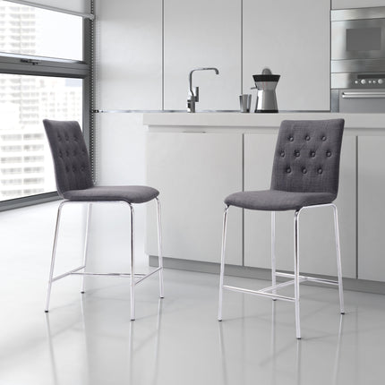 Uppsala Counter Stool (Set of 2) Graphite Counter Stools TriadCommerceInc   