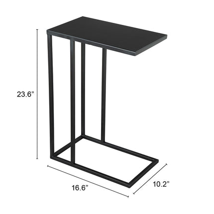 Atom Side Table Black Side Tables TriadCommerceInc   