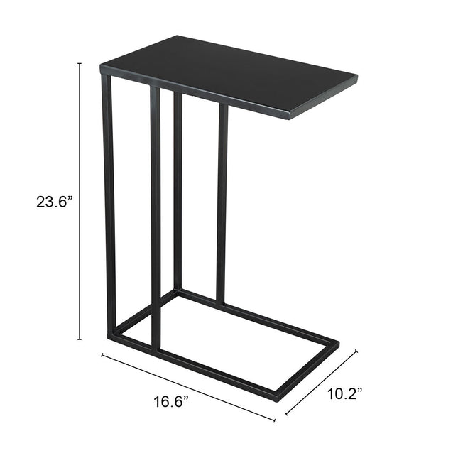 Atom Side Table Black Side Tables TriadCommerceInc   