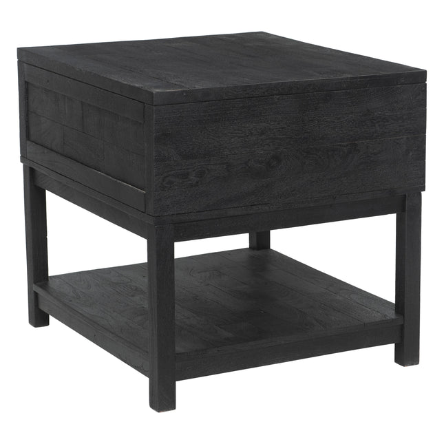 Surat Side Table Black Side Tables TriadCommerceInc   