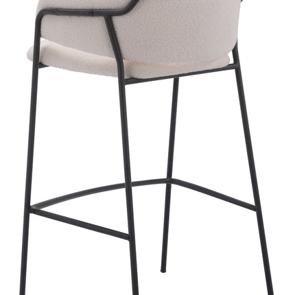 Marcel Barstool (Set of 2) Cream Barstools TriadCommerceInc   