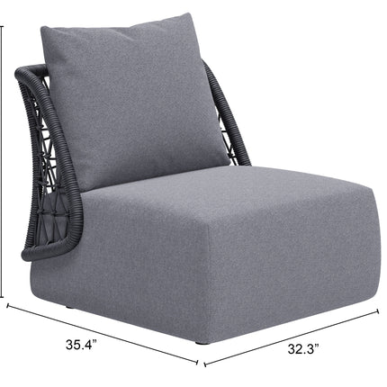 Mekan Accent Chair Gray Seating TriadCommerceInc   