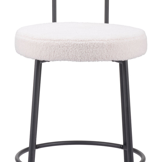 Blanca Counter Stool (Set of 2) Ivory Counter Stools TriadCommerceInc   