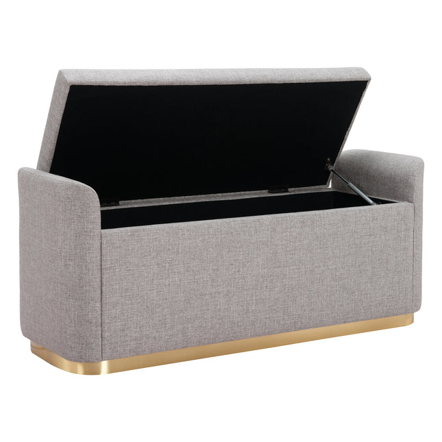 Dobo Storage Bench Gray Benches [TriadCommerceInc]   