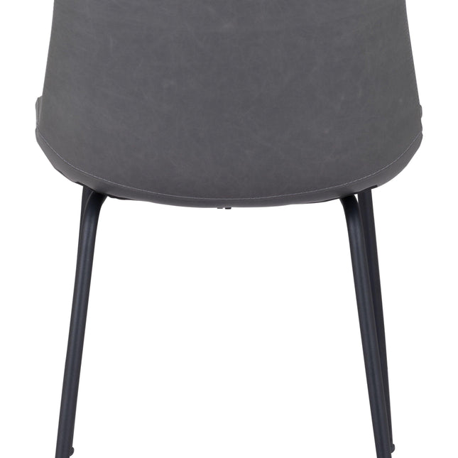 Byron Dining Chair (Set of 2) Gray Chairs TriadCommerceInc   