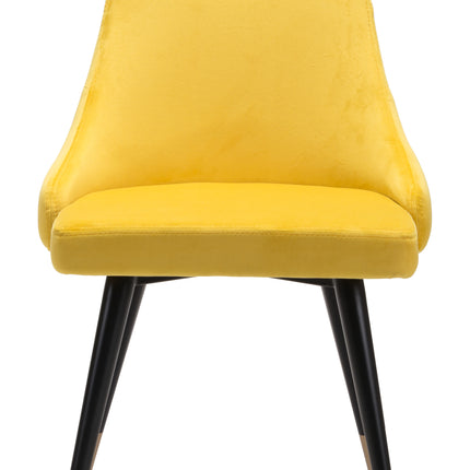 Piccolo Dining Chair (Set of 2) Yellow Chairs [TriadCommerceInc]   