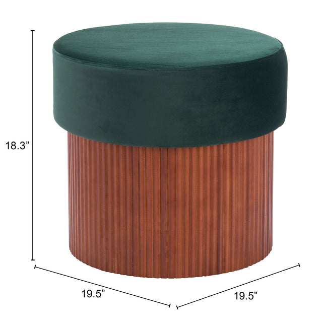 Boto Storage Ottoman Green Ottomans TriadCommerceInc   