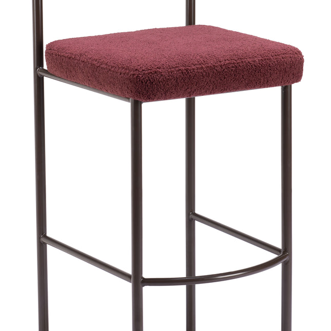 Livorno Barstool (Set of 2) Red & Bronze Barstools TriadCommerceInc Default Title  