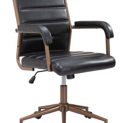 Auction Office Chair Vintage Black Chairs TriadCommerceInc Default Title  