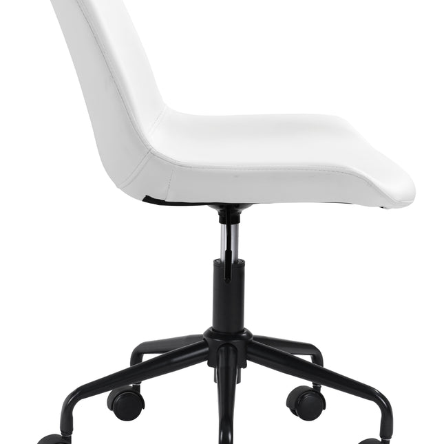 Byron Office Chair White Chairs TriadCommerceInc   