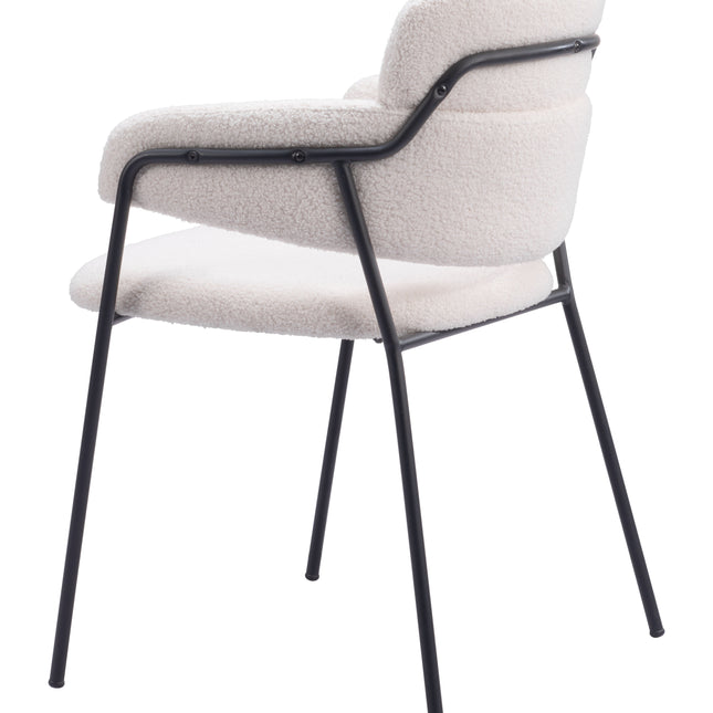 Marcel Dining Chair (Set of 2) Cream Chairs TriadCommerceInc   