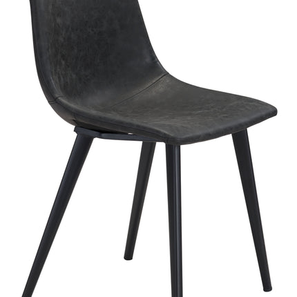 Daniel Dining Chair (Set of 2) Vintage Black Chairs [TriadCommerceInc] Default Title  