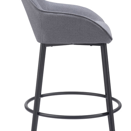 Vila Barstool (Set of 2) Gray Barstools TriadCommerceInc   