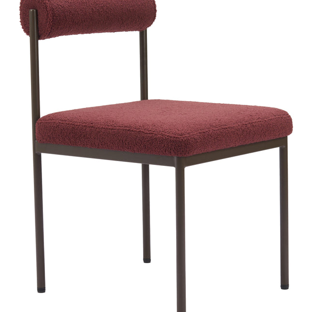 Livorno Dining Chair Red & Bronze Chairs TriadCommerceInc Default Title  