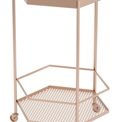 Hex Bar Cart Copper Storage TriadCommerceInc   