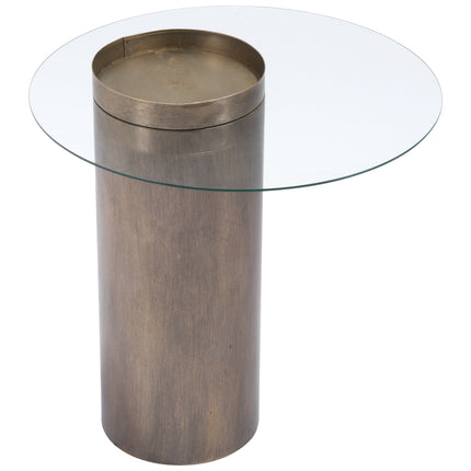 Emi End Table Antique Bronze Side Tables [TriadCommerceInc]   