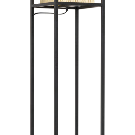 Yves Floor Lamp Gold & Black Floor Lamps TriadCommerceInc   