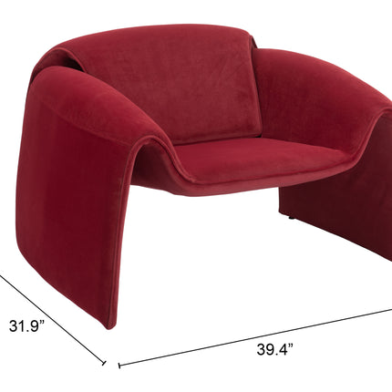 Horten Accent Chair Red Chairs [TriadCommerceInc]   