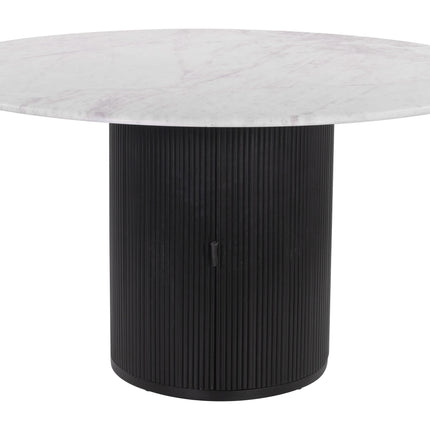 Izola Dining Table White & Black Tables TriadCommerceInc   