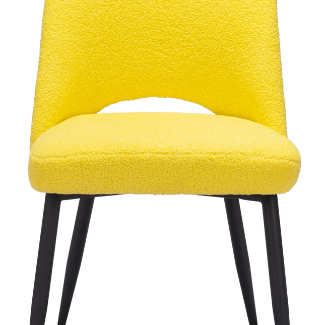 Teddy Dining Chair (Set of 2) Yellow Chairs TriadCommerceInc   