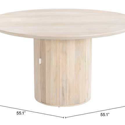 Izola Dining Table Natural Tables TriadCommerceInc   