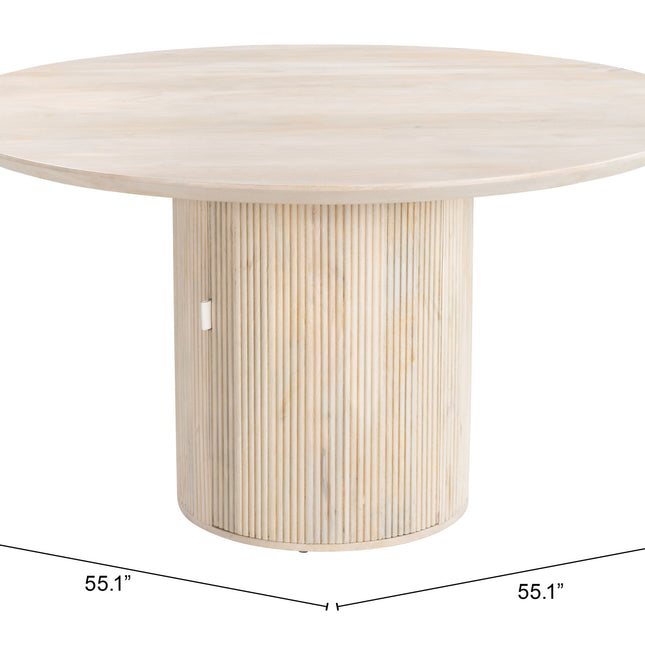 Izola Dining Table Natural Tables TriadCommerceInc   