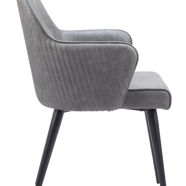 Silloth Dining Chair Gray Chairs TriadCommerceInc   