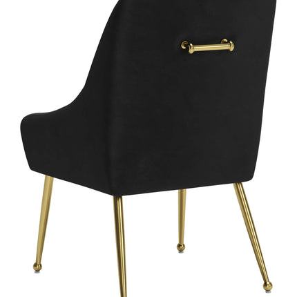 Maxine Dining Chair Black & Gold Chairs TriadCommerceInc   