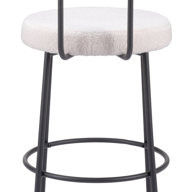 Blanca Barstool (Set of 2) Ivory Barstools TriadCommerceInc   