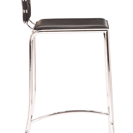 Criss Cross Counter Stool (Set of 2) Black Counter Stools TriadCommerceInc   