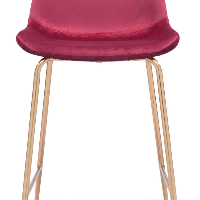 Tony Counter Stool Red & Gold Counter Stools TriadCommerceInc   