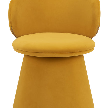 Oblic Swivel Dining Chair Orange Chairs [TriadCommerceInc]   