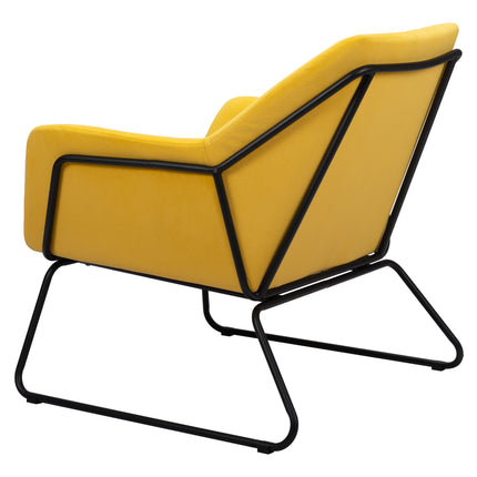 Jose Accent Chair Yellow Chairs [TriadCommerceInc]   