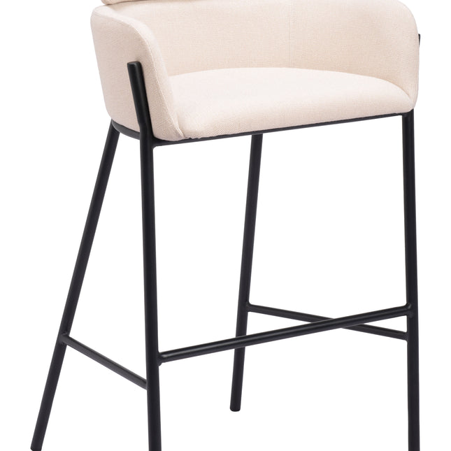 Bremor Barstool Beige Barstools TriadCommerceInc Default Title  