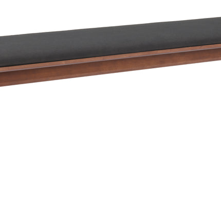 Kazwali Bench Black & Walnut Benches TriadCommerceInc Default Title  