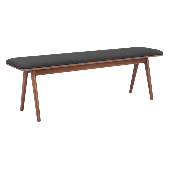 Kazwali Bench Black & Walnut Benches [TriadCommerceInc] Default Title  