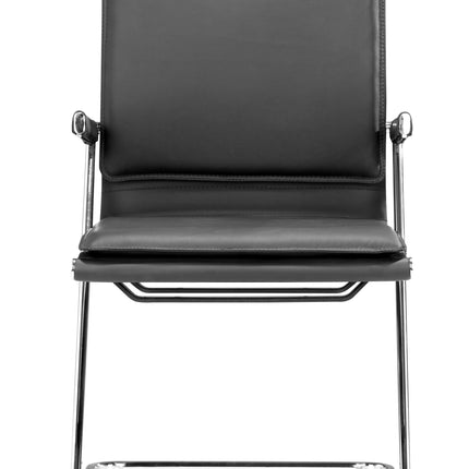 Lider Plus Conference Chair (Set of 2) Black Chairs [TriadCommerceInc]   