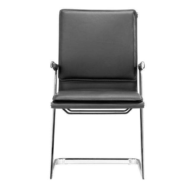 Lider Plus Conference Chair (Set of 2) Black Chairs [TriadCommerceInc]   