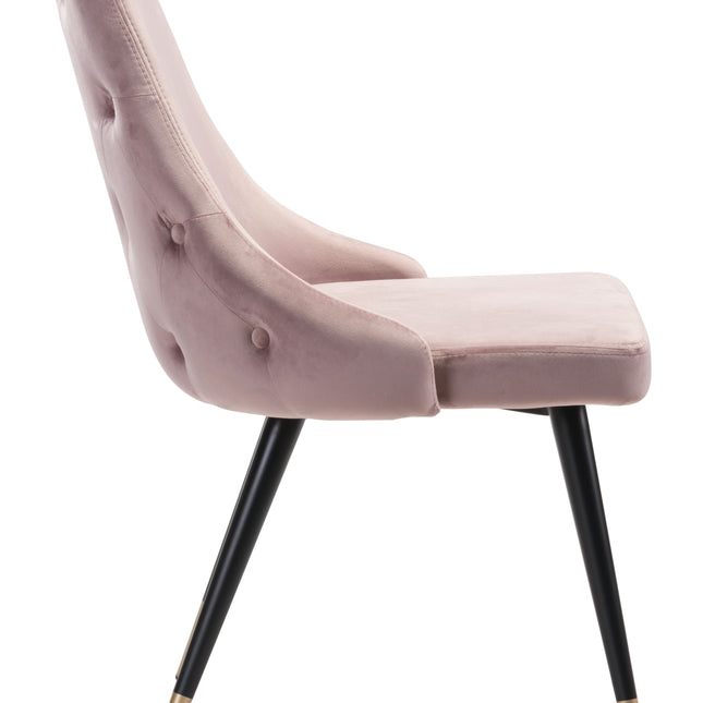 Piccolo Dining Chair (Set of 2) Pink Chairs TriadCommerceInc   