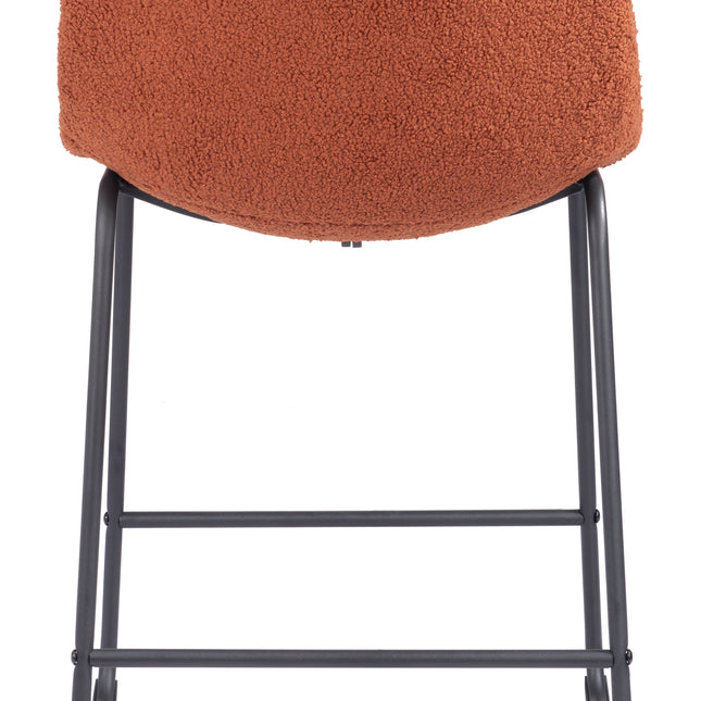 Smart Counter Stool (Set of 2) Burnt Orange Counter Stools TriadCommerceInc   