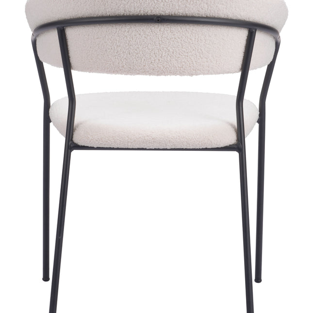 Josephine Dining Chair (Set of 2) Cream Chairs TriadCommerceInc   