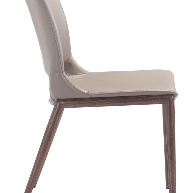 Ace Dining Chair (Set of 2) Brown & Walnut Chairs TriadCommerceInc   