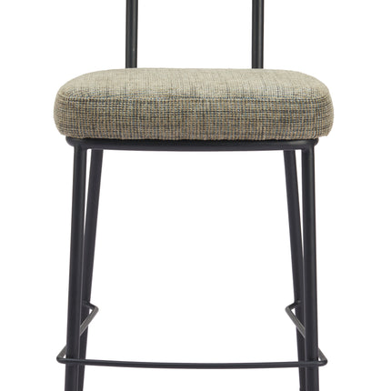 Kede Counter Stool Green Tweed Counter Stools TriadCommerceInc   